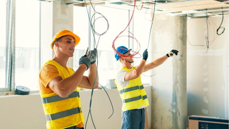 Elektriķi - viesnīcas būvniecības projketā