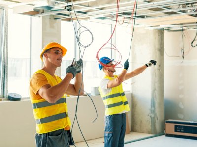 Elektriķi - viesnīcas būvniecības projketā